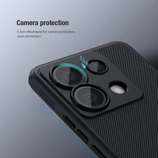 Nillkin Super Frosted PRO Back Cover for Xiaomi Redmi Note 13 Pro 5G|Poco X6 5G Black Foto 4
