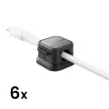 Joyroom JR-ZS368 magnetic cable organizer - black (6 pcs.) Фото num
