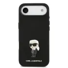 Karl Lagerfeld Liquid Silicone Metal Ikonik Case for iPhone Air Black Foto 2