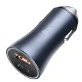 Baseus Golden Contactor Pro car charger, 2x USB, 40W (gray) Photo