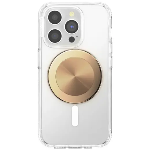 Uchwyt i podstawka do telefonu           Popsockets Round Radial Gold Aluminum MagSafe złoty 807259 Photo