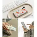 Ringke Fusion Design Armored Case Cover with Gel Frame for Samsung Galaxy S22 + (S22 Plus) transparent (Floral) (F593R31) Photo