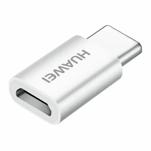 Huawei AP52 Micro USB to USB Type-C Adapter 5V 2A Data Sync Charge (bulk packaging) white Foto 4