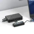 Orico PW4U-C3 USB-C | 4x USB-A 3.0 Hub - Black Фото num
