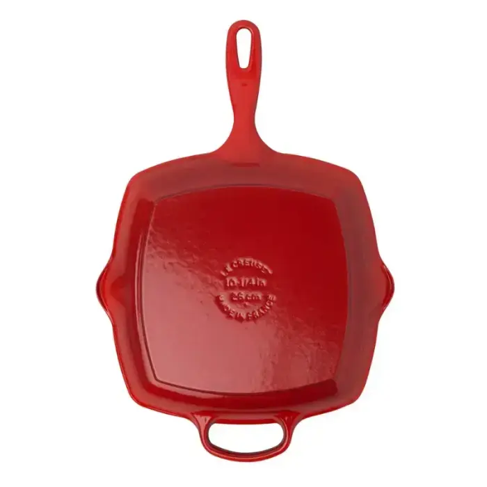 Le Creuset Čuguna grillpanna kvadrātveida 26x26cm sarkana Foto 6