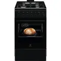 Electrolux 600.sērijas gāzes plīts ar elektrisko cepeškrāsni, melna, 50cm Photo