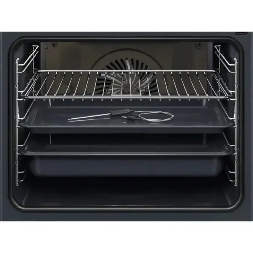 Electrolux cepeškrāsns ar riņķa sildelementu, iebūv., 71l, melna Foto 2