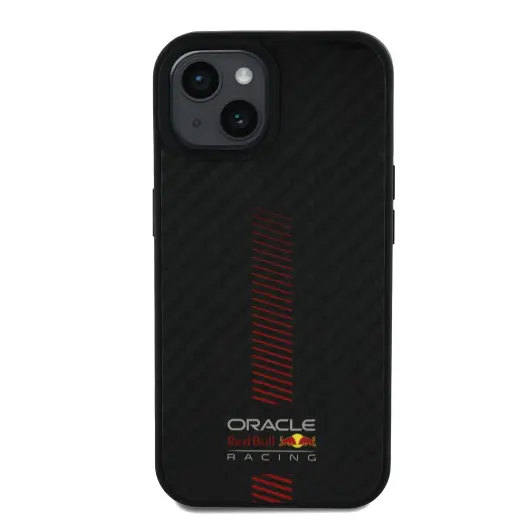 Red Bull Carbon Powerbar чехол для телефона для iPhone 15 черный с поддержкой MagSafe Фото num