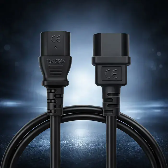 Qoltec Power cable IEC C13 | C14 | 3x0.75mm² | Pure copper Cu | 2m Фото num