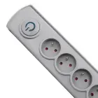 Qoltec Surge protector | 6 sockets | 1.8m | Grey — Foto 10