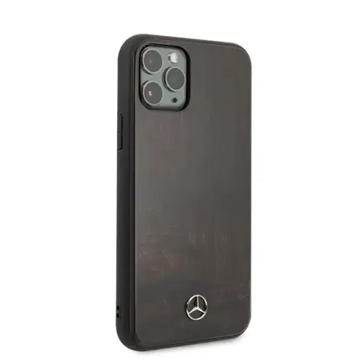 Mercedes MEHCN58VWOBR iPhone 11 Pro hard case brązowy|brown Wood Line Rosewood Foto 5
