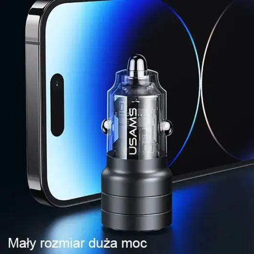 Зарядка для автомобиля USAMS C36 CC176 | 95W | USB-A, USB-C | фиолетовый Фото num