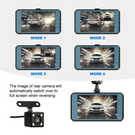 Car Dash Cam DVR-03 4,0 inches + rear camera Foto 8
