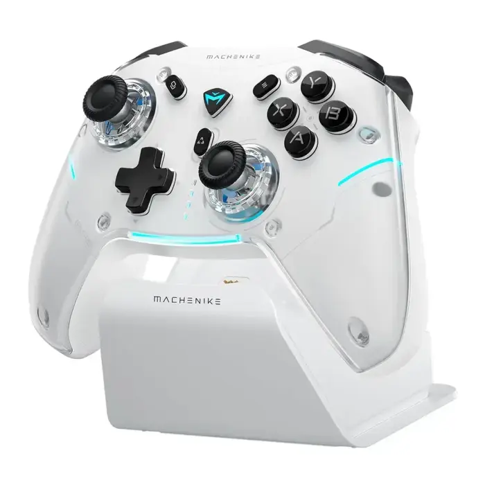 Machenike G5Pro Max Wireless Game Controller with Charging Station - White Photo