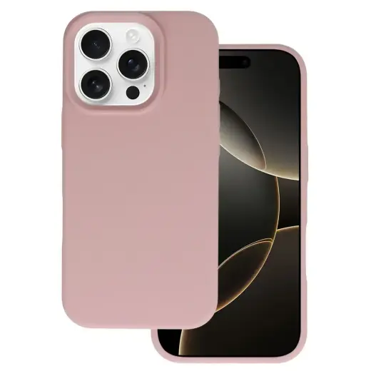 Tel Protect Silicone Premium phone case for iPhone 16 Pro pink