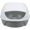 Kaķu tualete : Trixie Simao cat litter tray, high rim, 48 × 30 × 58 cm, grey Foto 4
