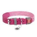 Classic Dog collar with QR code Waudog size L pink Foto 1