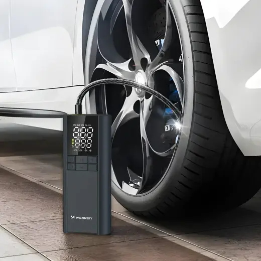 Wozinsky WPEP-8000 compressor, electric pump, 8000mAh power bank, flashlight - black Фото num