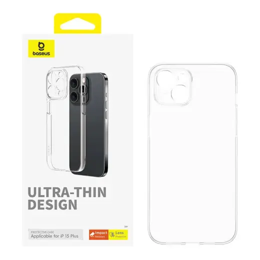 Phone Case for iPhone 15 Plus Baseus OS-Lucent Series (Clear) Photo