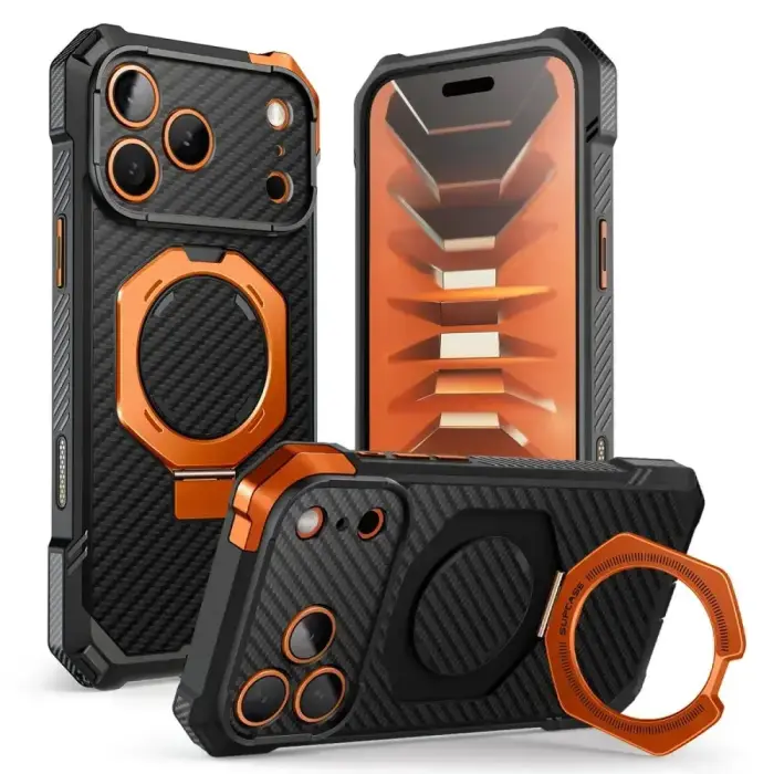 SUPCASE UB GRIP MAG MAGSAFE IPHONE 17 PRO MAX / 18 PRO MAX ARAMID BLACK/ORANGE