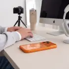 TECH-PROTECT MAGPEAK MAGSAFE CC IPHONE 17 PRO / 18 PRO COSMIC ORANGE/CLEAR — Foto 9