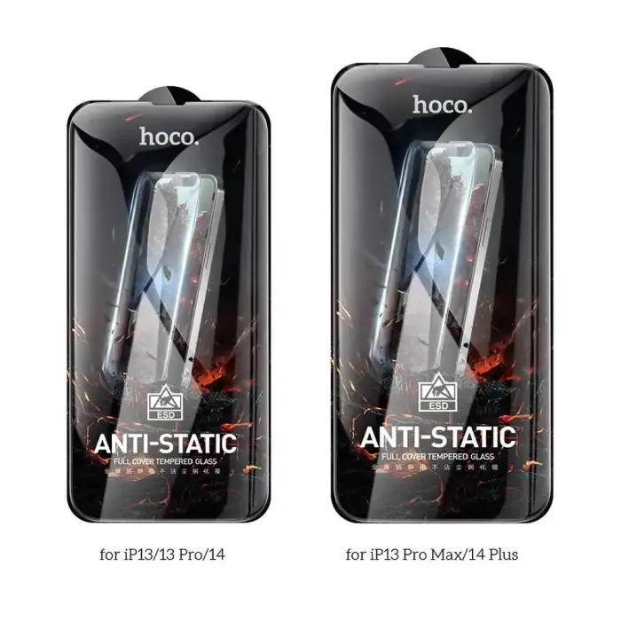 Tempered glass to iPhone 13 / 13 PRO / 14 / 16e (SE 4 2025) Hoco HD Anti-static 25 pcs G10 Foto 5