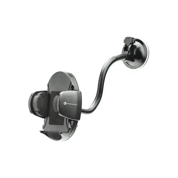 Car phone holder Forcell F-Grip Oval 27 cm windshield / dashboard / air vent black Photo