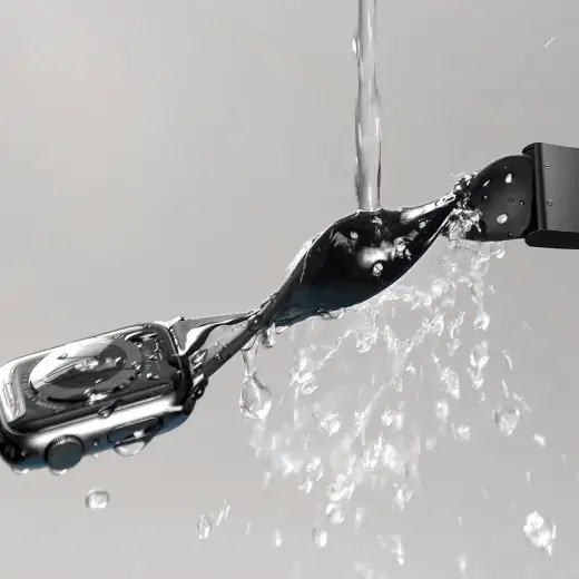 Baseus Slip-Thru strap band bracelet for Apple Watch 3|4|5|6|SE 38mm|40mm black (LBWSE-01) Фото num