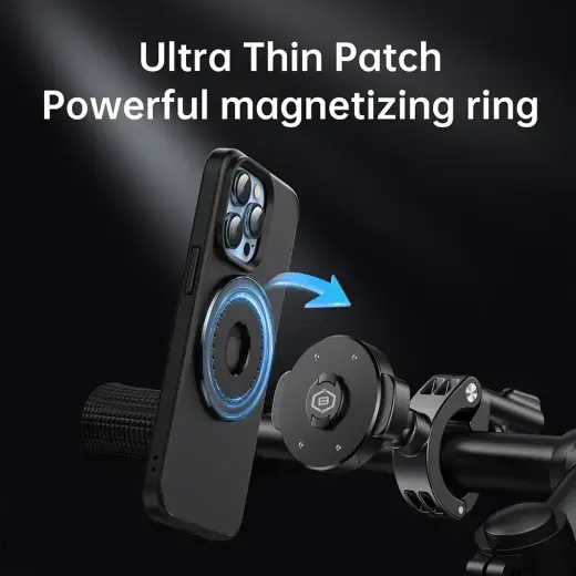 Blavec Uchwyt Rowerowy BV-03 Velo Quick Lock Magsafe to handlebar (BV03-QLMHB) black Photo