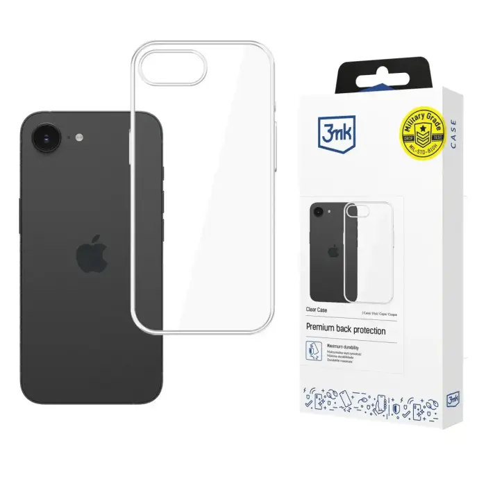 3mk Clear maciņš telefonam iPhone 16E caurspīdīgs