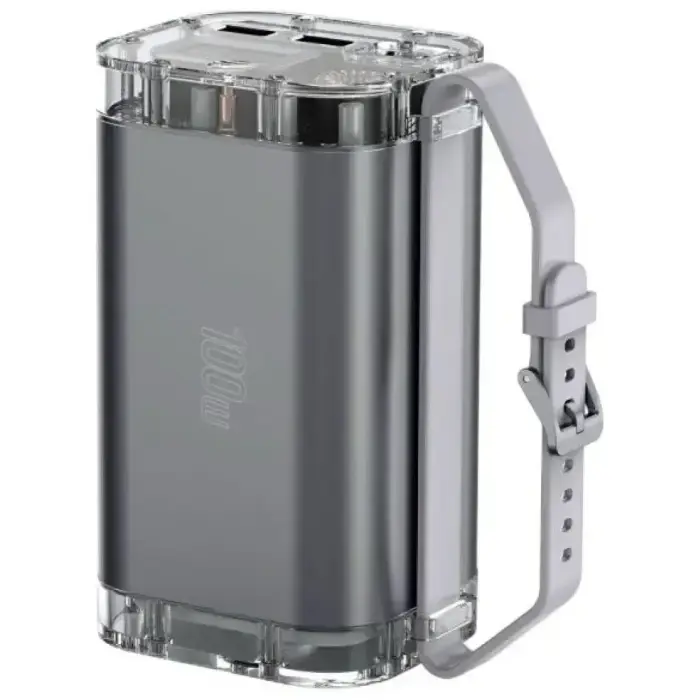 4smarts Lucid Ultra ārējais akumulators (powerbank) | 40 000 mAh | 100W | USB-C, USB-A | pelēks