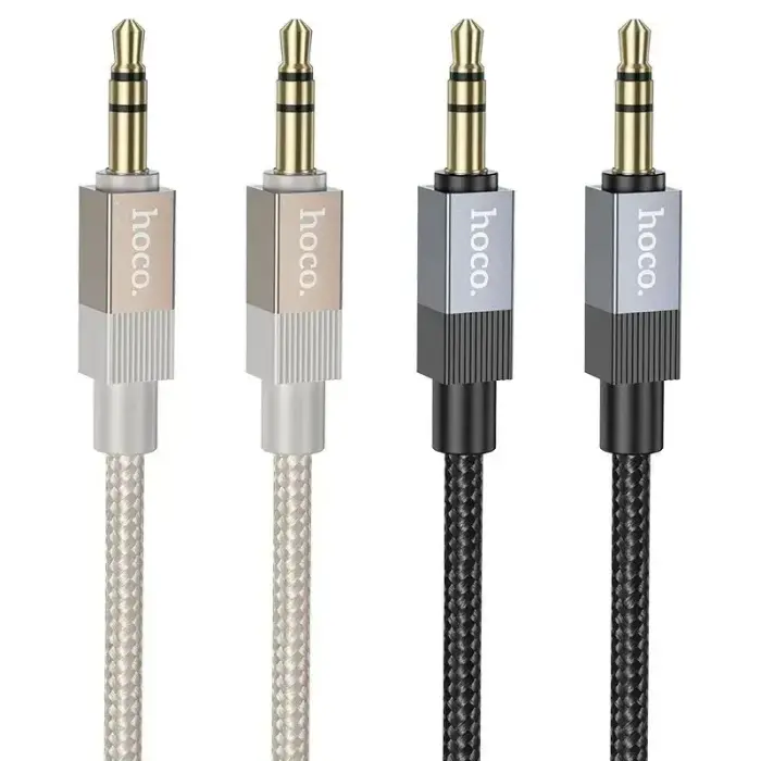 Cable AUX Jack 3,5 mm (male) to Jack 3,5 mm (male) Hoco 1 m UPA32 black Photo
