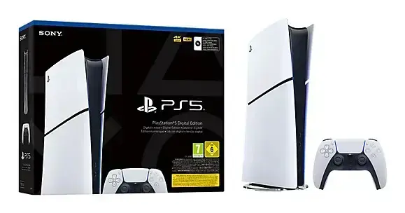 Sony Console PS5 Slim Digital Ed. / 1000049749 Black, white