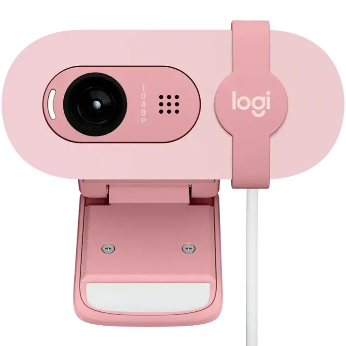 LOGITECH Brio 100 Full HD Webcam - ROSE - USB