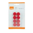 Tāfeles magnēti NOBO, 20 mm, 8 gab., sarkanā krāsā Foto 3