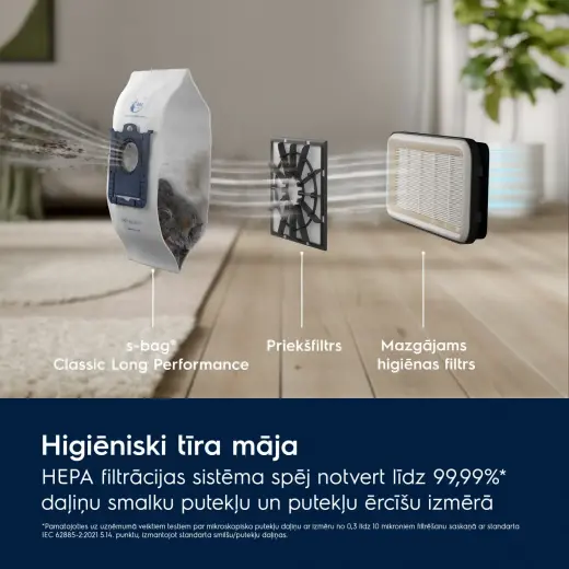 Electrolux 500 sērijas putekļu sūcējs ar maisiņu 750 W, zils Фото num
