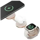 Wireless charger Energea Alumag Trio 3in1 Qi2 15W gold Фото num