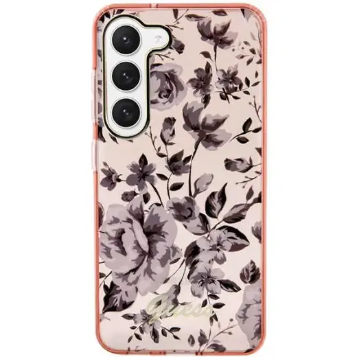 Guess GUHCS23MHCFWSP S23+ S916 różowy|pink hardcase Flower Collection Фото num