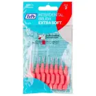 TePe Interdental Brush Extra Soft  Supersoft Dental Brush for Teeth Cleaning  Pack of 8  0.5 Mm  Extra-Small/Small Gaps  Red  Size 2 Foto 1