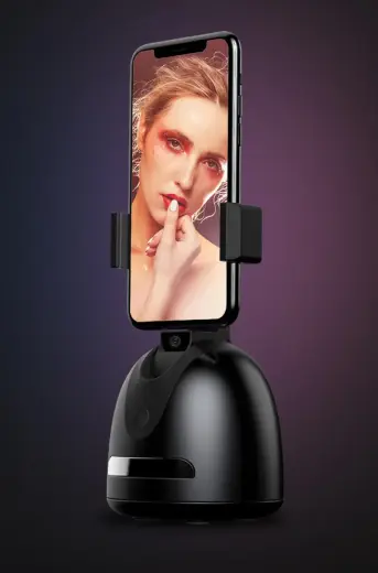 Phone holder with 360° face tracking P2S black Фото num