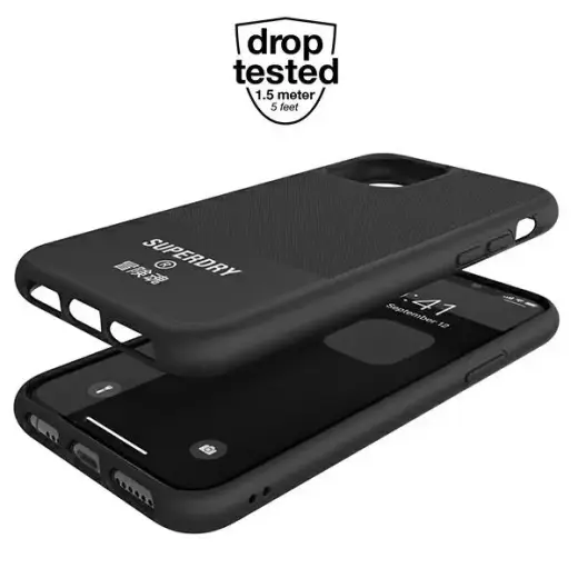 SuperDry Moulded Canvas iPhone 11 Pro Case czarny|black 41548 Foto 4