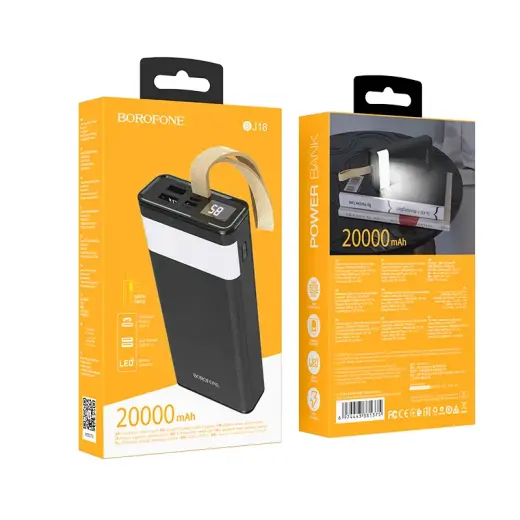 Borofone BJ18 COOLMY power Bank 20000 mAh 2 x USB black Photo
