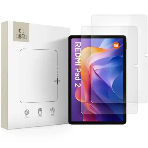 SZKŁO HARTOWANE TECH-PROTECT GLASS FIT+ 2-PACK XIAOMI REDMI PAD 2 | SE 11.0 CLEAR Фото num