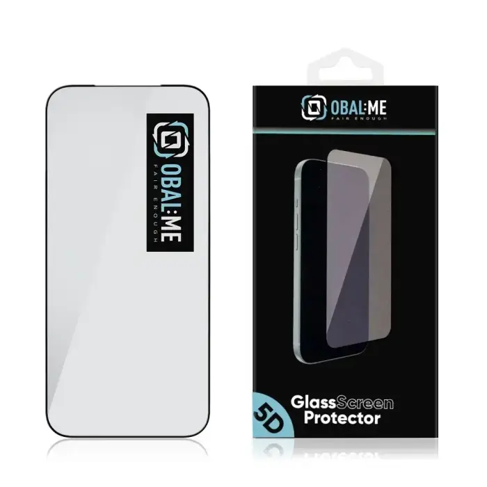 OBAL:ME 5D Glass Screen Protector for Motorola G67 Black