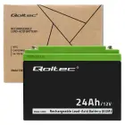 Qoltec AGM battery | 12V | 24Ah | Maintenance-free | Efficient| LongLife | for UPS, scooter Foto 7