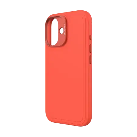 Decoded AntiMicrobial Silicone Stacks Backcover with MagSafe for iPhone 16 - Orange Фото num