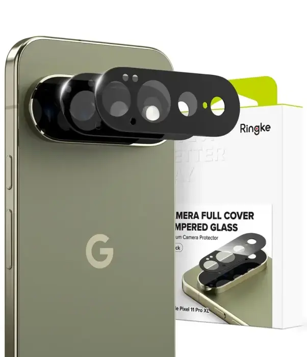 Ringke kameras aizsargstikls telefonam Google Pixel 11 Pro XL melns (2 gab.)