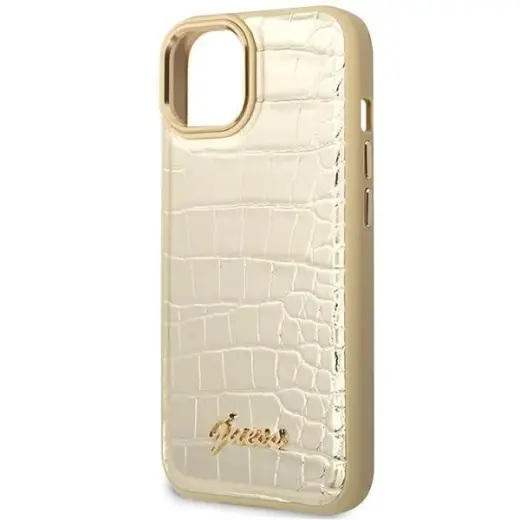 Guess GUHCP14MHGCRHD iPhone 14 Plus 6,7" złoty|gold hardcase Croco Collection Фото num
