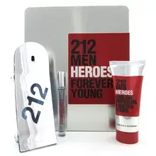212 Men Heroes Gift Set EDT 90 ml, shower gel 100 ml, and mini EDT 10 ml. Фото num