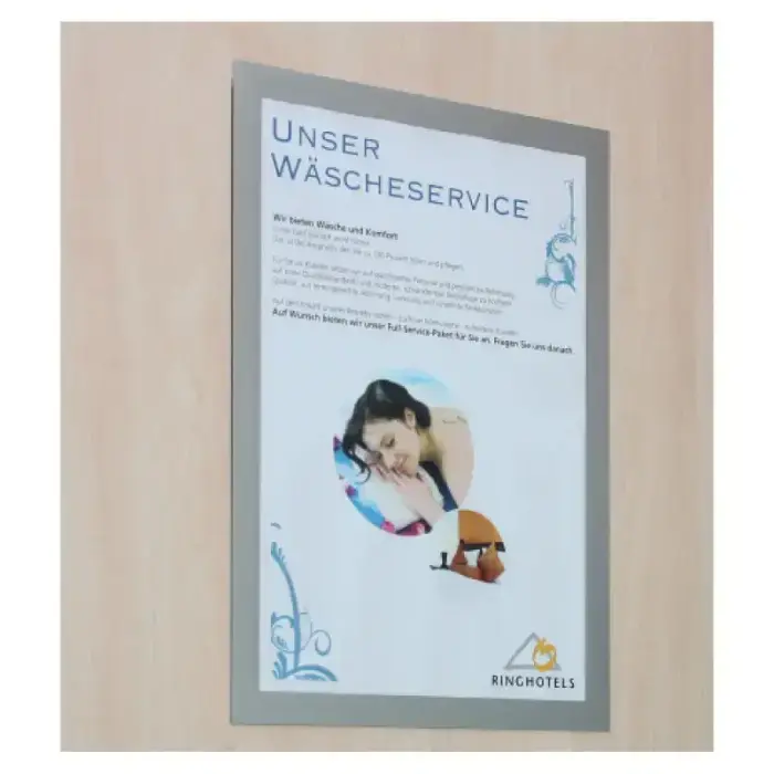 Pašlīpoša kabata DURABLE DURAFRAME® A4, ar rāmi, sudraba krāsā, 2 gab./iepak. Фото num